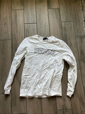 Dog pound White Long Sleeve Logo Tee
